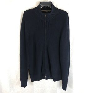 Men’s J. Crew Large Navy Full Zip Sweater
